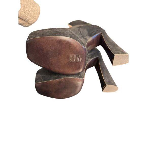 Giuseppe Zanotti NIB 145mm Aureliee Suede Sock Boots in Black Size 39.5 - Picture 11 of 15